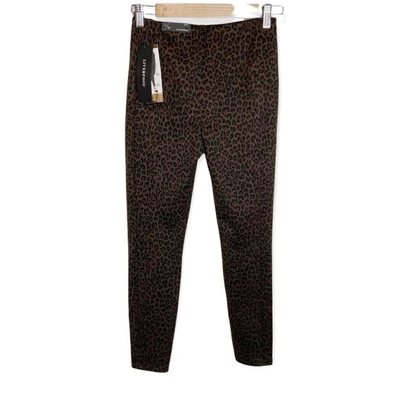 NWT Liverpool Cheetah Print Reese Ankle Leggings Size 2 Petite W3 - Picture 8 of 8
